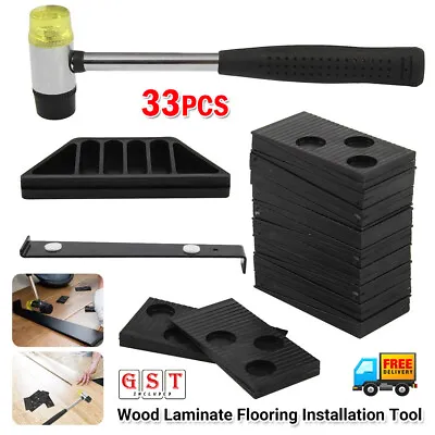 33pcs Wood Laminate Flooring Installation Tool Kit Floor Fitting Set + 30 Spacer • $27.06