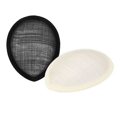 2 Pcs Hat Making Supplies Fascinator Base Women's Sinamay Hat Base 13x10cm • £6.67