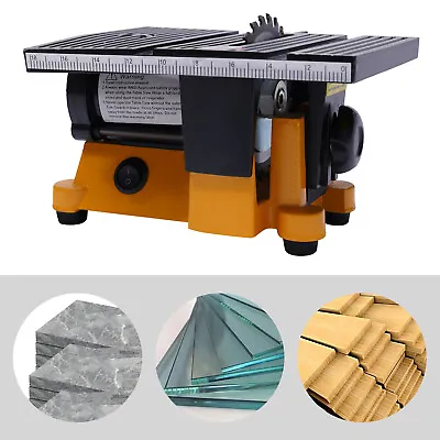 110V Mini Table Saw Bench Metal Wood Glass Stone Sawing Cutting Machine Cutter • $60