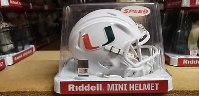 Miami Canes Hurricanes Speed  Mini Helmet Riddell New In Box • $27.95