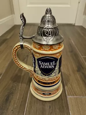 2023 Octoberfest Large Ceramic Samuel Adams Stein 12  Beer Stein Brand New • $30