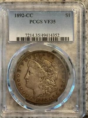 1892-cc Pcgs Vf35 Morgan Dollar **superb Original** • $575