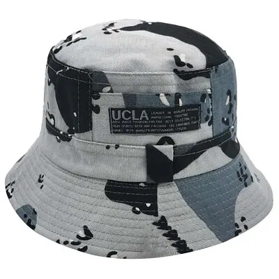 Camouflage Bucket Hat Grey Summer Lightweight UCLA • £9.99