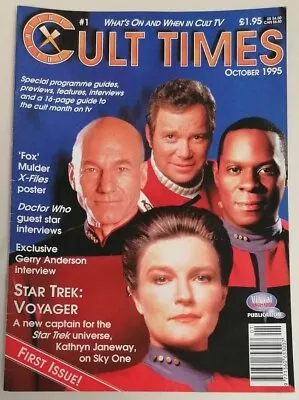 MAGAZINE - Cult Times Issue #1 Dated Oct 1995 Star Trek The X-Files Doctor Who • £3