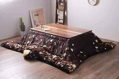 Japanese Wooden Kotatsu Table Foot Heater Modern Rectangle From Japan • £775.78