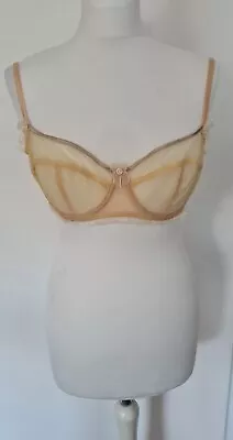 BNWT Mimi Holliday Pale Yellow / Lemon / Cream 34D Lace Bra • $32.31