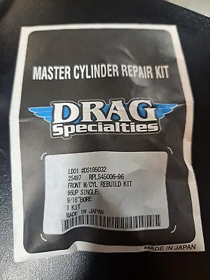 $17.99 • Buy Drag Specialties Front Master Cylinder Rebuild Kit Harley 96-16 S/Disc DS195032