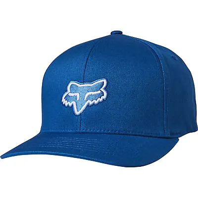 Fox Racing Legacy FlexFit Baseball Hat Cap Stretch-to-Fit Curved Brim Royal Blue • $25.99