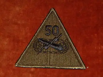 £1.50 • Buy US Army 50th Armoured Subdued Shoulder Insignia Mint Unused