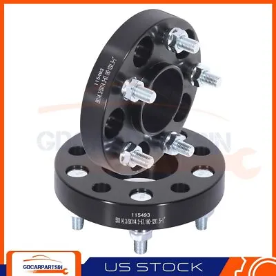 (2) 1  (25mm) Hubcentric Wheel Spacers 5x4.5 5x114.3 For Hyundai Elantra Mazda 3 • $44.14