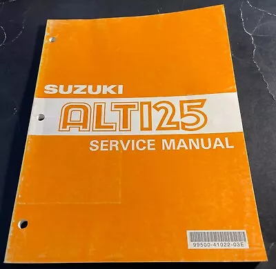 1983-1986 Suzuki Atv 3 Wheeler Alt125 Service Manual P/n 99500-41022-03e  (288) • $59.99