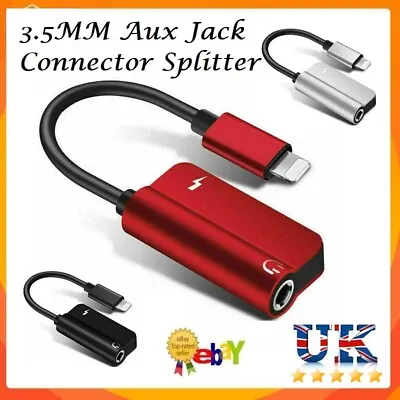 £0.99 • Buy For IPhone 14 13 12 11 X 8 7 To 3.5mm Headphone Jack Audio AUX Splitter Adapter