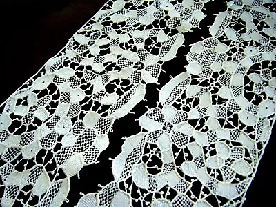 Antique Set 2 Italian Trim Beautiful Handwork Needle Point Venise Lace • $45.99