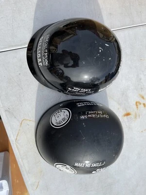 $34.99 • Buy 2 Harley Davidson Style Black Motorcycle Half Helmet Size X-Large With Stickers