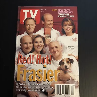 Frasier Kelsey Grammer/David Pierce TV Guide Magazine 10/3-9/1998 Newsstand! • $12.05