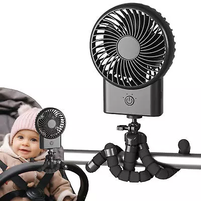 Deformable USB Fan For Baby Stroller With LED Octopus Clip On Mini Fan • $30.33