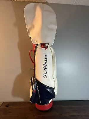 Pro Classic Red White & Blue Vintage Golf Bag Faux Leather **Very Nice** • $85