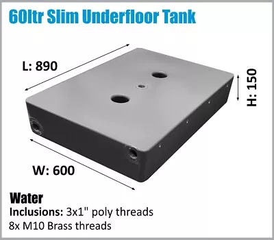 $304 • Buy 60lt.4x4.rv 4wd Nissan Etc Trayback Water Tank  Oz Made Ask Freight Price