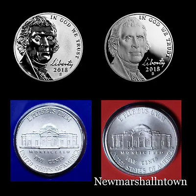 2018 P+D+S+S Jefferson Reverse Proof Proof And Mint Wrap From Mint Proof Set   • £41.41