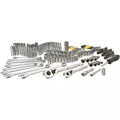 Mechanics Tool Set Wrench Sockets Kit Ratchet Ratcheting Universal 145 Piece • $83.07