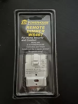 X10 Powerhouse Wall Switch WS467 Dimmable Wall Dimmer Module New In Box • $14