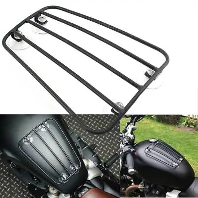 Motorcycle Front Luggage Rack Fuel Tank Rack Luggage Holder Universal Retro New • $27.58