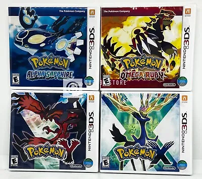 $209.99 • Buy Pokemon X + Y + Alpha Sapphire + Omega Ruby - Nintendo 3DS - Brand New