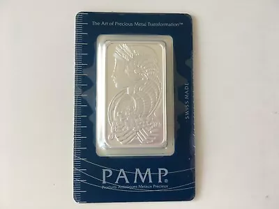 PAMP Lady Fortuna 1oz .999 Fine Silver In Assay Card PAMP SUISSE - NEW Condition • £34.89