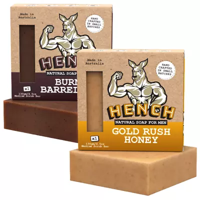 HENCH - Men's Soap Bar 2 X 130g - Handmade With Natural Ingredients Soap For Men • $19.95