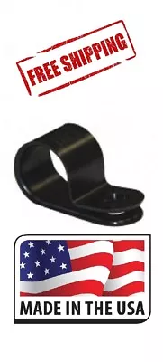 (50) 3/8 X 1/2 INCH CABLE CLAMP NYLON BLACK UV RESISTANT HOSE WIRE ELECTRICAL • $6.95