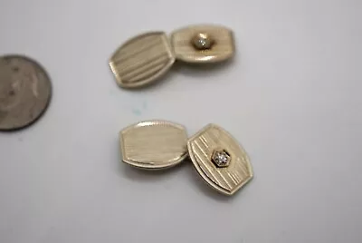 1 Pair Antique Cufflinks W/Diamond • $165