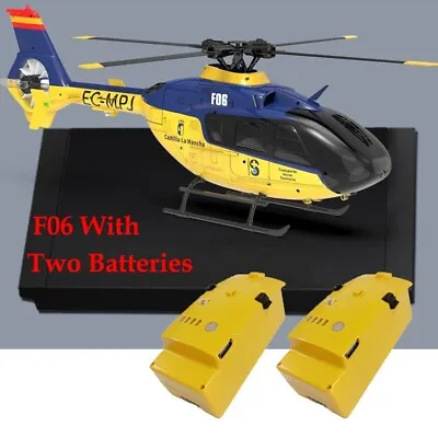 YuXiang YXZNRC F06 6CH 3D 1:36 EC135 Scale RC Helicopter RTF With 2 Batteries • $255