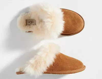 New Women's 100% UGG Brand Scuff Sis Slipper Sandals Shoes Chestnut 1122750 • $85