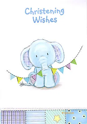 £1.79 • Buy Bear Elephant Lion Christening Card Various Designs FREE UK POST Baby Boy Girl