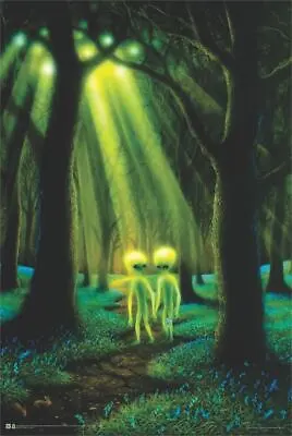 Alien Woods By Danny Flynn Non-Flocked Blacklight Poster 24  X 36  • $12.99