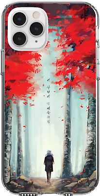 $16.95 • Buy Silicone Cover Case Cherry Blossom Woods Sky Planets Feather Burning Fire Art