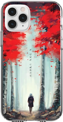 $16.95 • Buy Silicone Cover Case Cherry Blossom Woods Sky Planets Feather Burning Fire Art