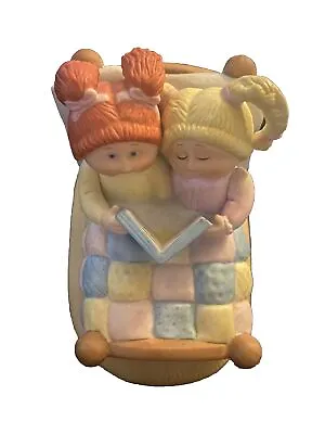 Vintage 1984 Cabbage Patch Doll Ceramic Bed Bedtime Story Sisters Figurine • $4.99
