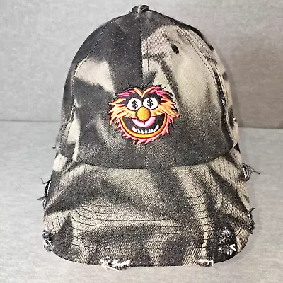 Field Grade Money Monsters Muppets Animal Black Camo Distressed Baseball Hat Cap • $18.99