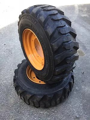 2 NEW 12-16.5 Tires/Wheels/Rim For 4X4 Case 580 Backhoe-Super M & L 4WD-119243A1 • $970