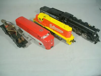 Lot Of 3 Vintage HO Scale  Locomotives  For Parts & Repair Lionel Tyco • $14.50