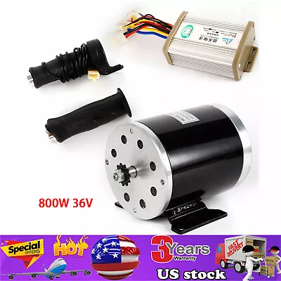 36V 800W Brush Motor Kit Speed Controller Pedal For Electric ATV E Bike Go Kart • $99