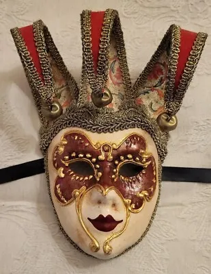 Vintage Face Mask Made In Venice And Hand Painted • £50