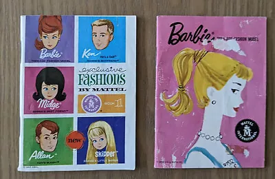 2 Vintage 1960'S Mattel Barbie Doll Fashion Booklets • $24