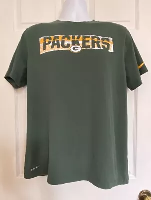 The Nike Tee Dri Fit Green Bay Packers Short Sleeve T-Shirt - Men's Size L • $6.49