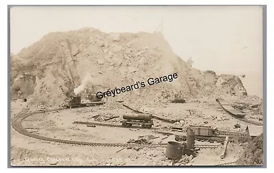 RPPC Railroad In Quarry CRESCENT CITY CA California Vintage Real Photo Postcard • $11.99