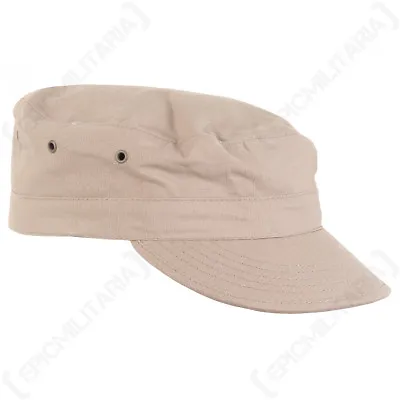 US Khaki BDU CAP All Sizes American Army Style Coyote Field Hat Ripstop Military • £9.45