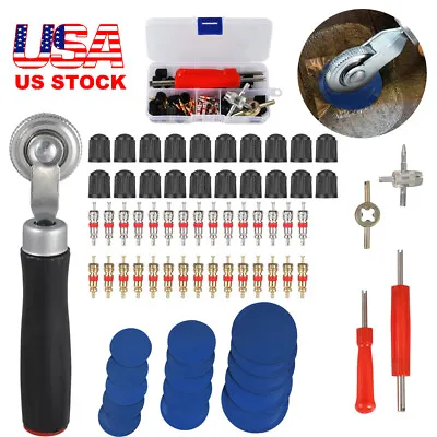 US 70X Tire Repair Kit Flat Punctures For Car Truck Motorcycle Plug Patch W/Box  • $12.08