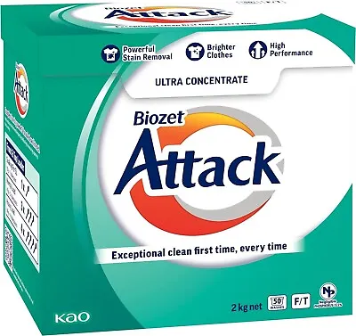 Biozet Attack Regular Laundry Powder Detergent 2KG • $25