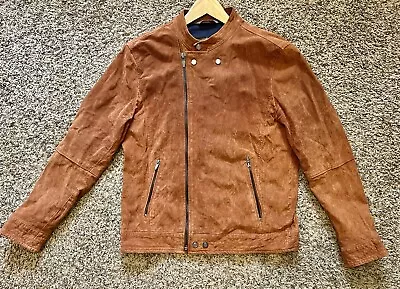 Zara Man Brown Suede Jacket XL Runs Small • $45